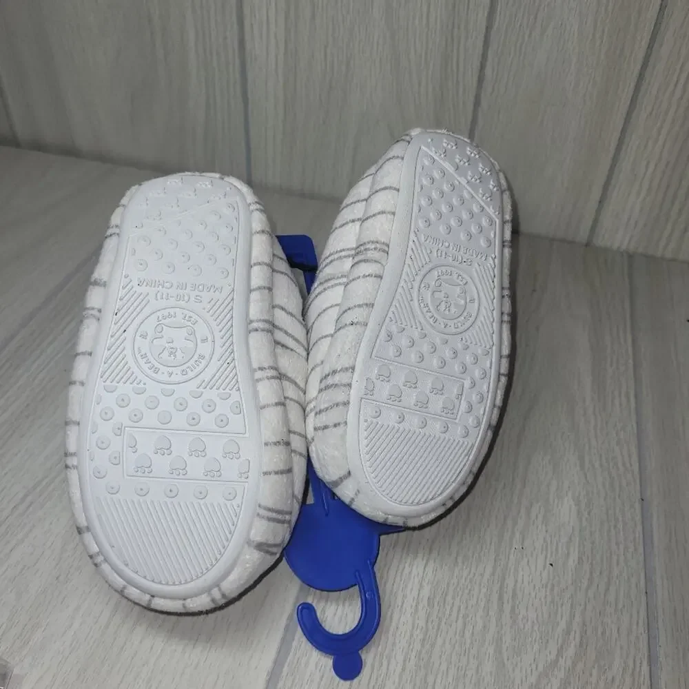 NWT Kids Build A Bear Unisex Mummy Bear Slippers Size Small 10-11